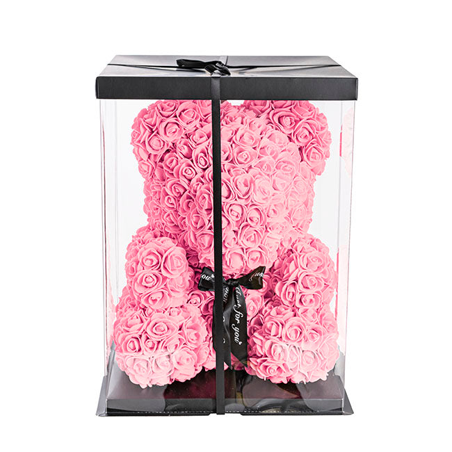 Rose Bear Tiffany Pink (35cmH)